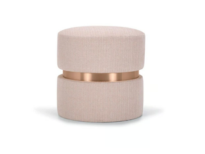 TARA - Upholstered round fabric pouf _ Domingo Salotti